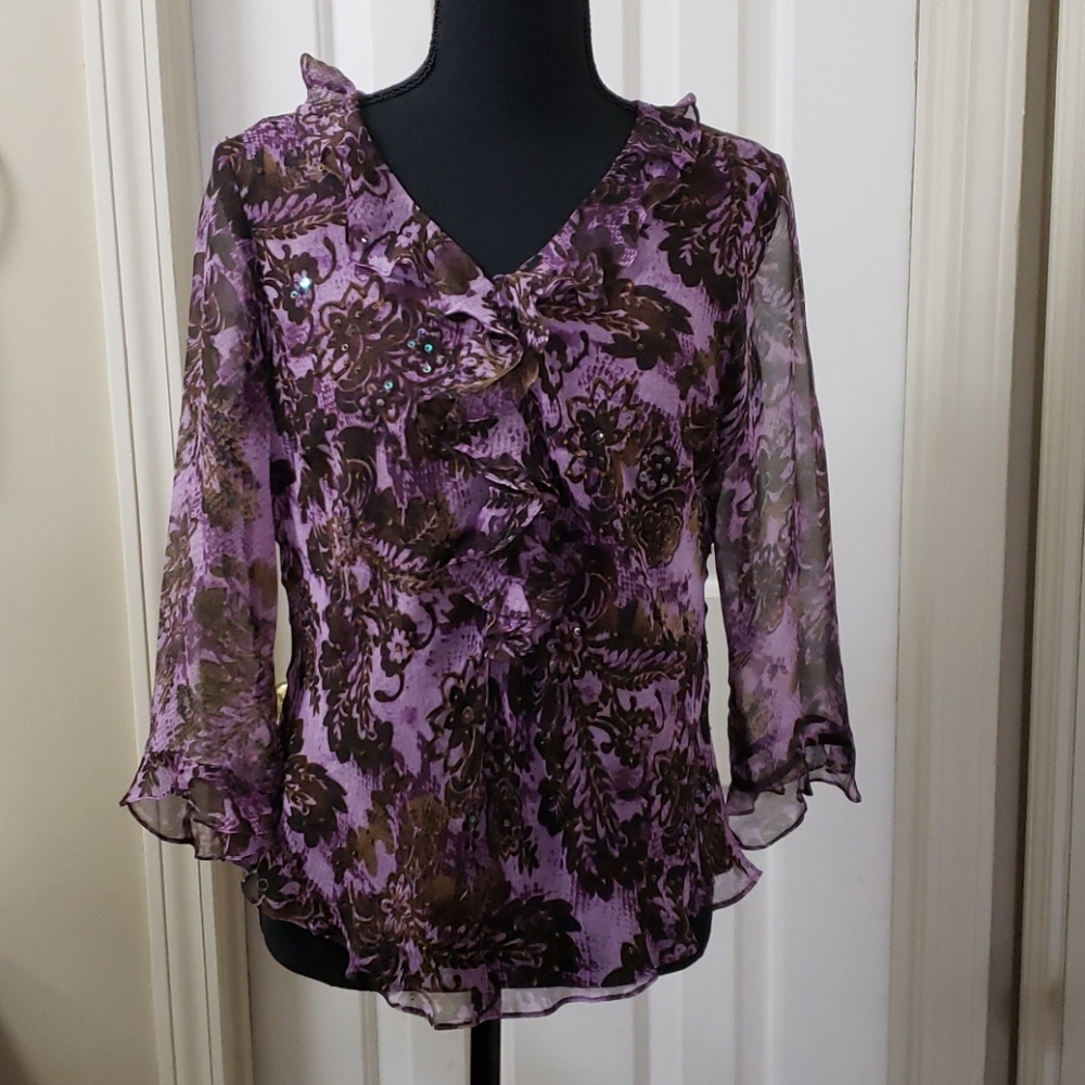 Vision Apparel Women's Silk Blouse